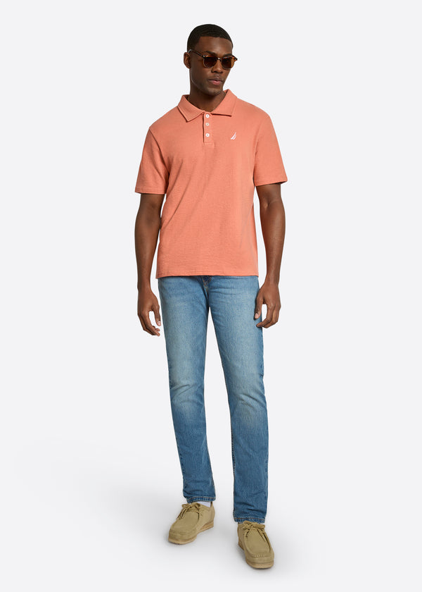 Nautica Competition Torres Polo Shirt - Terracotta
