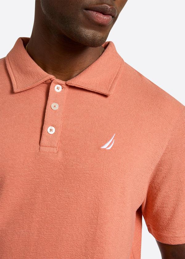 Nautica Competition Torres Polo Shirt - Terracotta