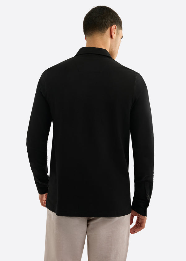Nautica Competition Upton Long Sleeve Shirt - Black