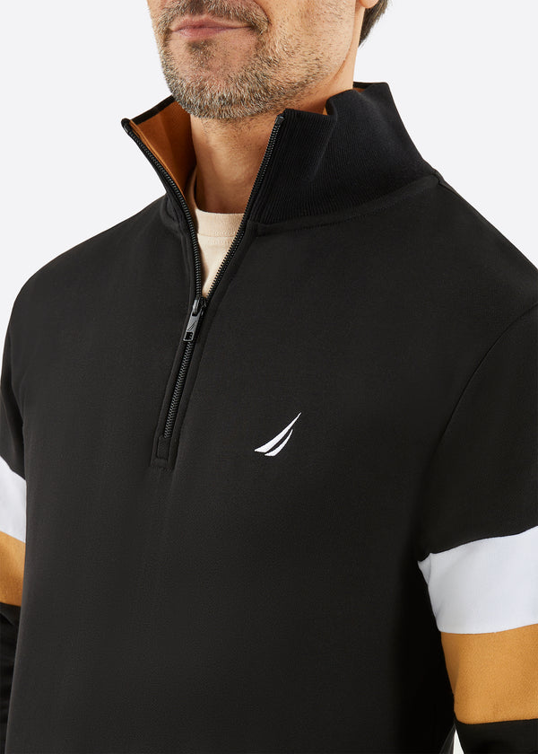 Nautica Competition Xand 1/4 Zip Top - Black