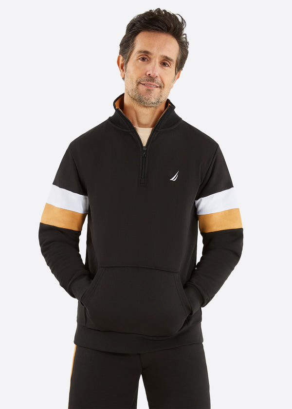 nautica competition Xand 1/4 Zip Top - Black