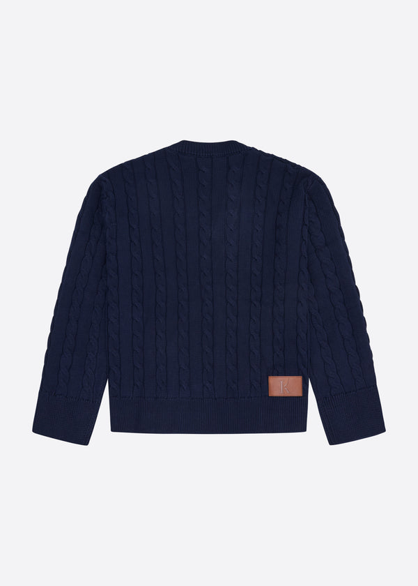 Nautica Competition Nautica X Krost Asymmetric Cardigan - Navy