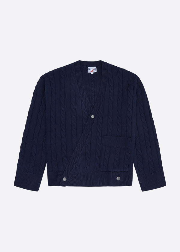 nautica competition Nautica x Krost Asymmetric Cardigan - Navy