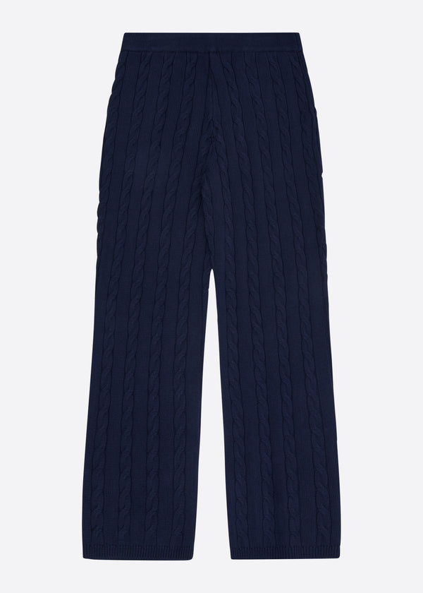 Nautica Competition Nautica X Krost Baggy Cableknit Pants - Navy