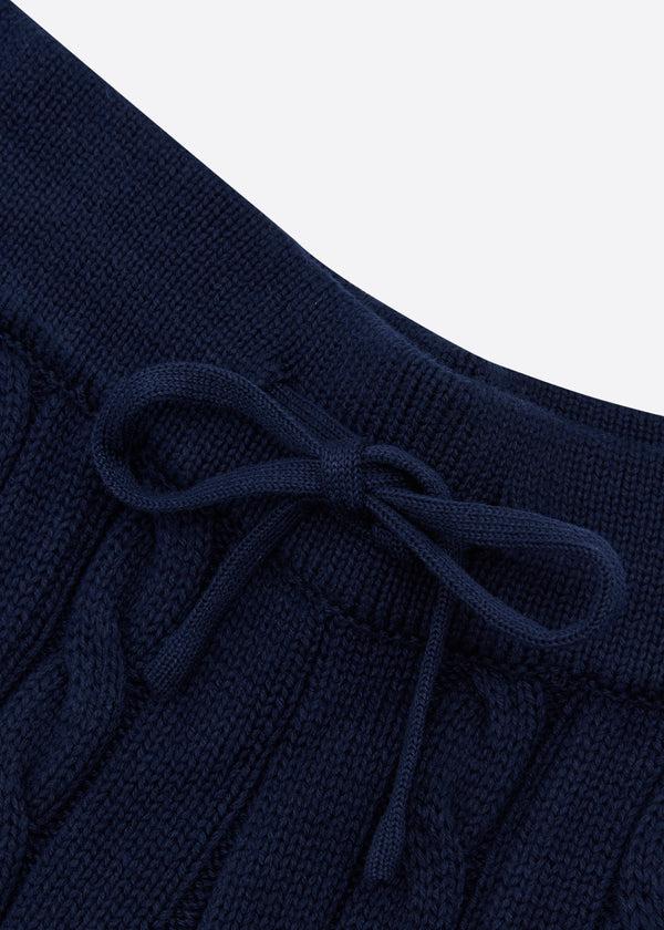 Nautica Competition Nautica X Krost Baggy Cableknit Pants - Navy