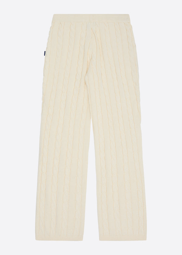 Nautica Competition Nautica X Krost Baggy Cableknit Pants - White