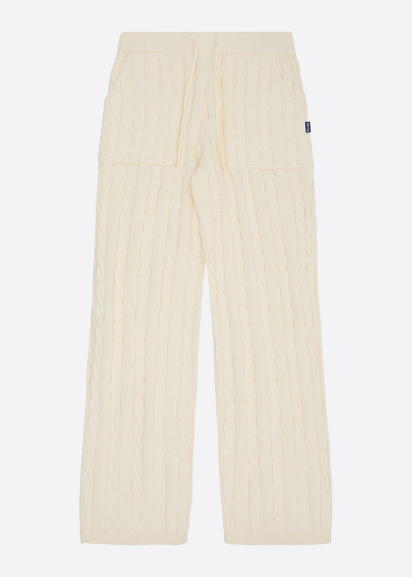 nautica competition Nautica x Krost Baggy Cableknit Pants - White