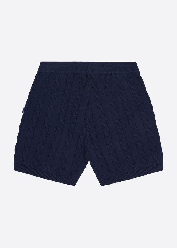 Nautica Competition Nautica X Krost Cableknit Shorts - Navy