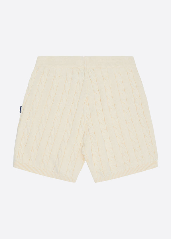 Nautica Competition Nautica X Krost Cableknit Shorts - White