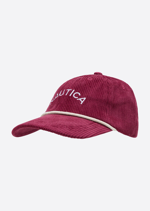 nautica competition Nautica x Krost Corduroy Baseball Cap - Red