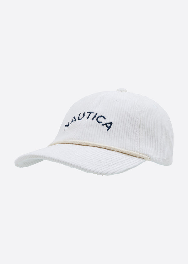 nautica competition Nautica x Krost Corduroy Baseball Cap - White