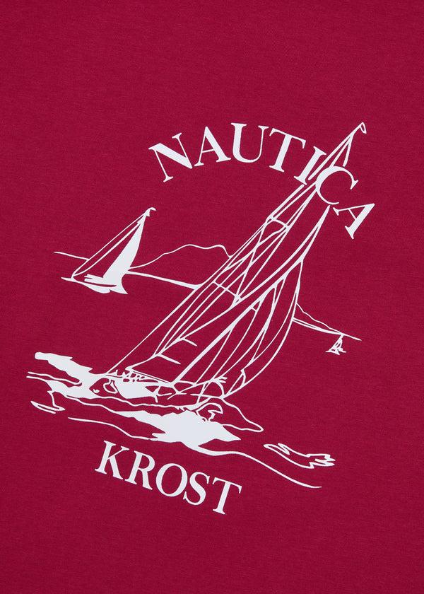 Nautica Competition Nautica X Krost Graphic T-Shirt - Burgundy
