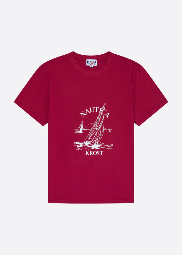 nautica competition Nautica x Krost Graphic T-Shirt - Burgundy