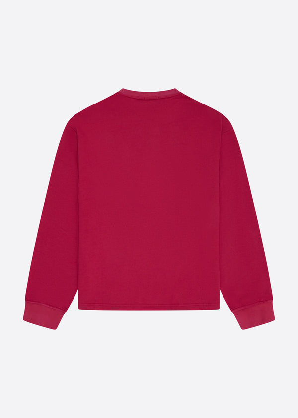 Nautica Competition Nautica X Krost Logo Crewneck Sweatshirt - Burgundy