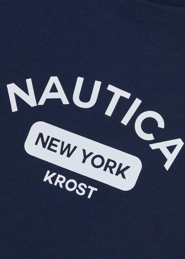 Nautica Competition Nautica X Krost Logo Crewneck Sweatshirt - Navy