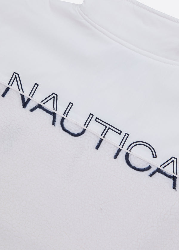 Nautica Competition Nautica X Krost Sherpa Quarter Zip Top - White