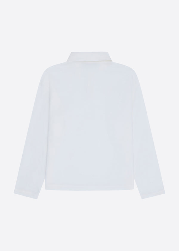 Nautica Competition Nautica X Krost Solid Pique Rugby Shirt - White