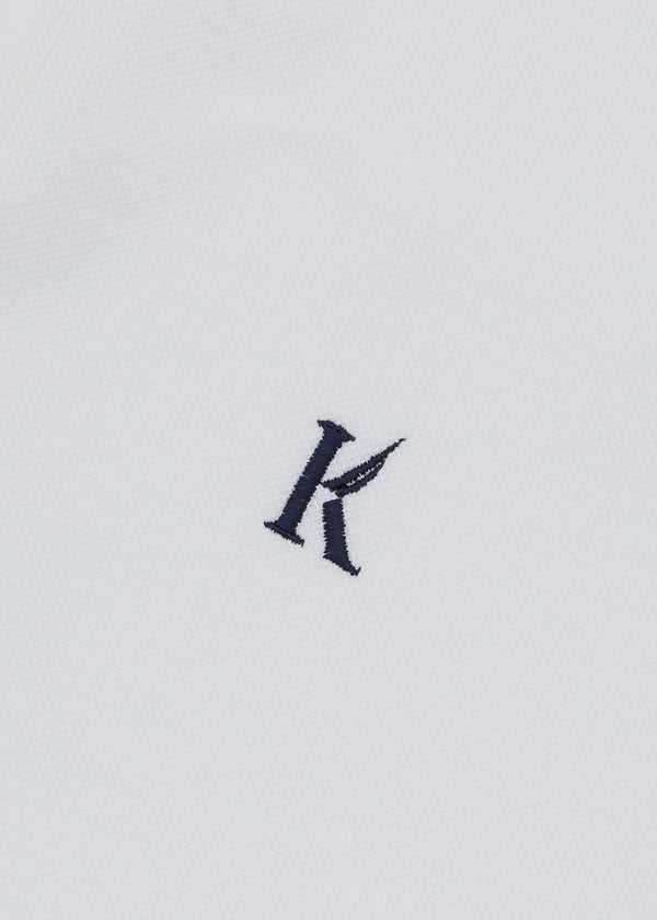 Nautica Competition Nautica X Krost Solid Pique Rugby Shirt - White