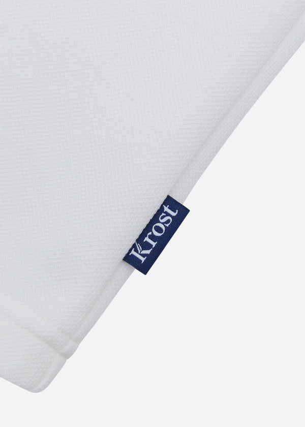 Nautica Competition Nautica X Krost Solid Pique Rugby Shirt - White