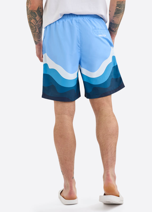 Nautica Competition Penrose 7" Swim Short - Natural Blue