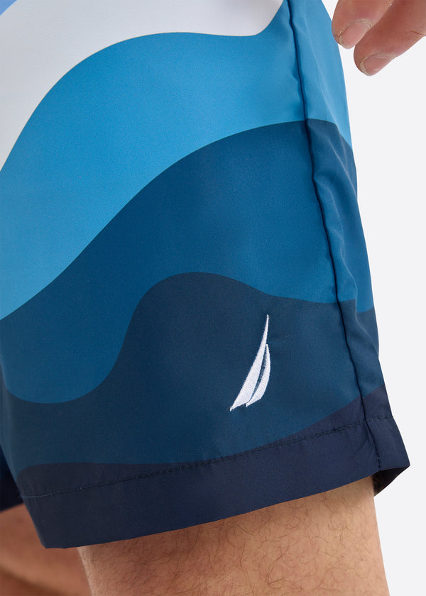 Nautica Competition Penrose 7" Swim Short - Natural Blue