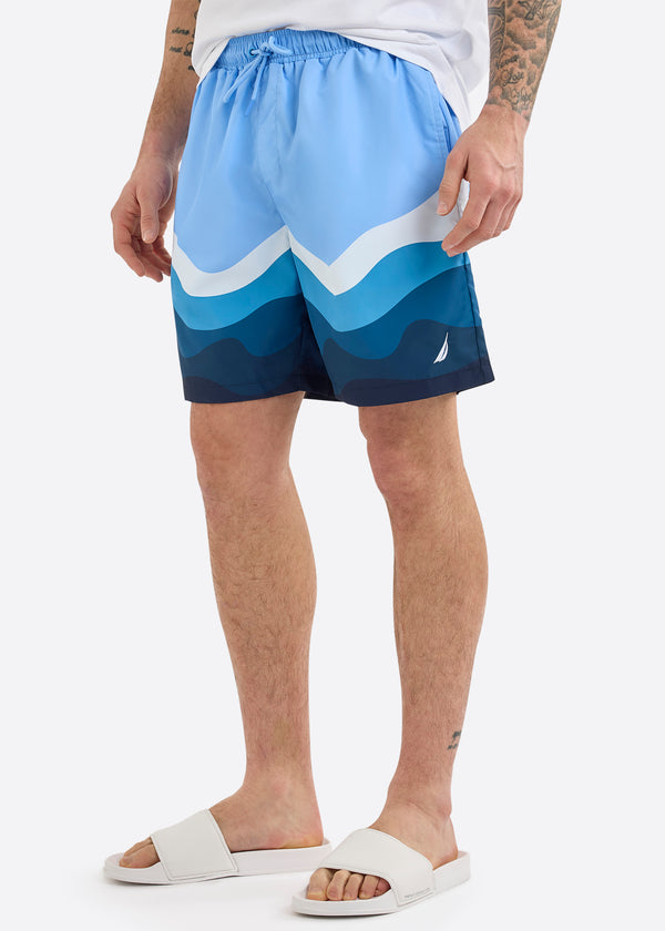 nautica competition Penrose 7" Swim Short - Natural Blue