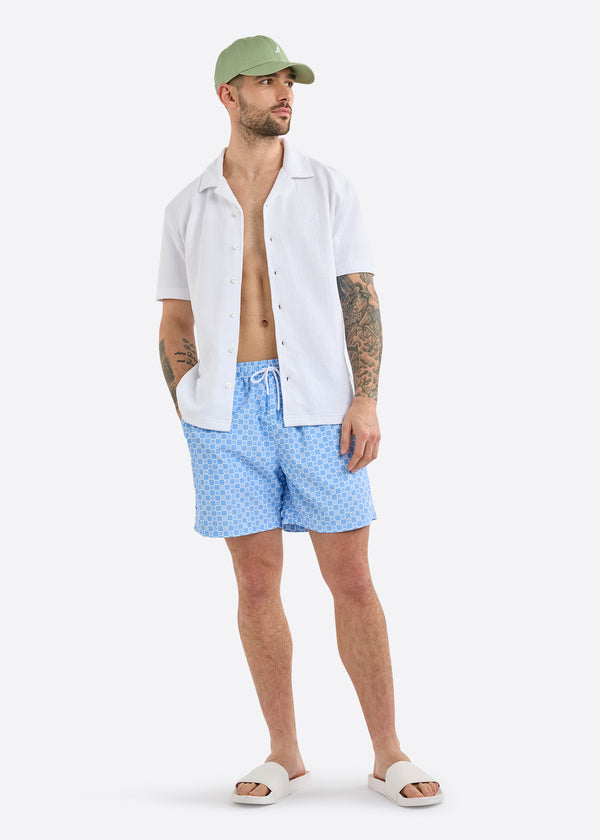 Nautica Competition Penryn 6" Swim Short - Natural Blue