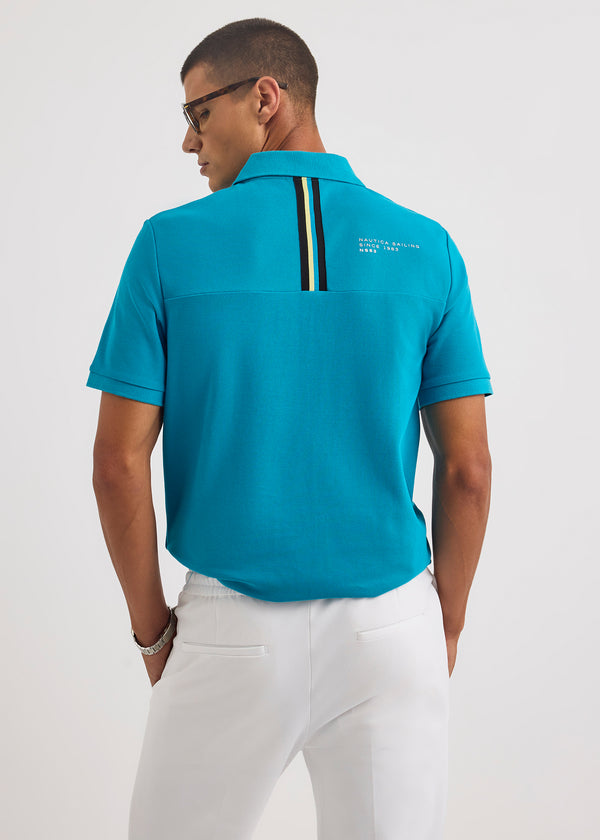 Nautica Competition Seton Polo Shirt - Aqua | Nautica Official EU Store
