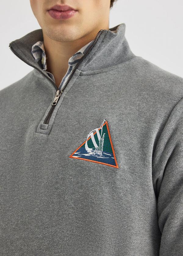 Nautica Competition Swae 1/4 Zip - Grey Marl | Nautica Official EU Store