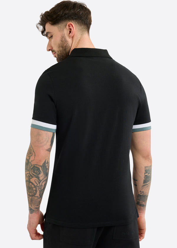 Nautica Competition Woodford Slim Fit Polo Shirt - Black