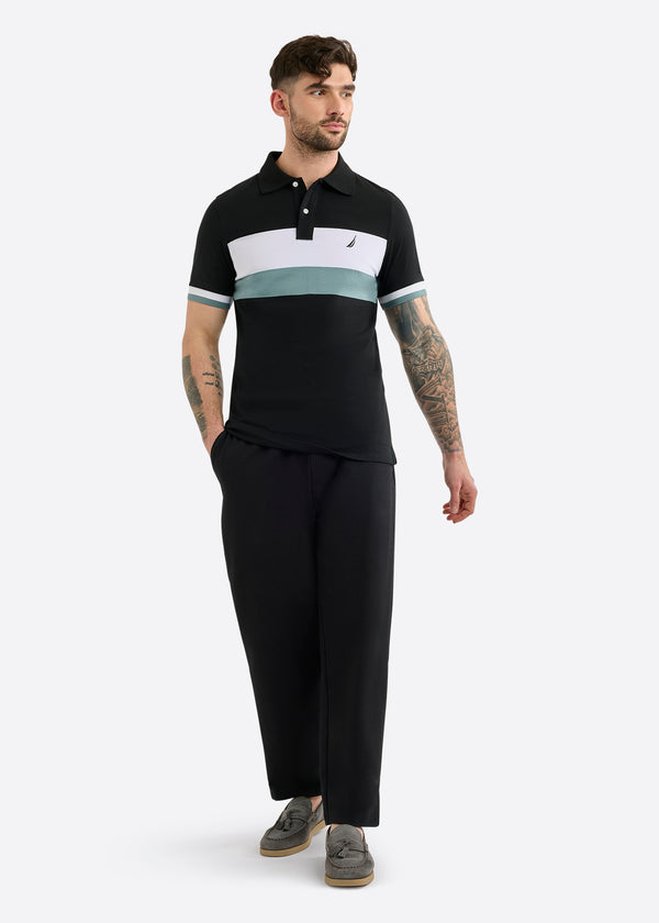 Nautica Competition Woodford Slim Fit Polo Shirt - Black