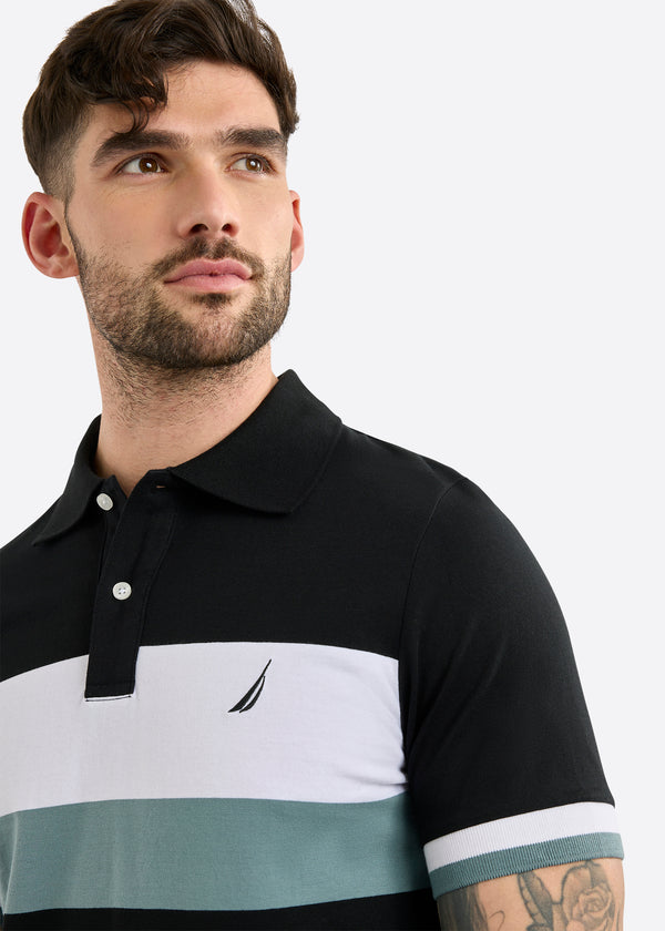 Nautica Competition Woodford Slim Fit Polo Shirt - Black