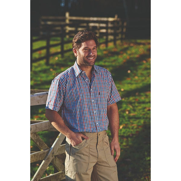 nauticalia Doncaster Short-sleeved Shirt Blue