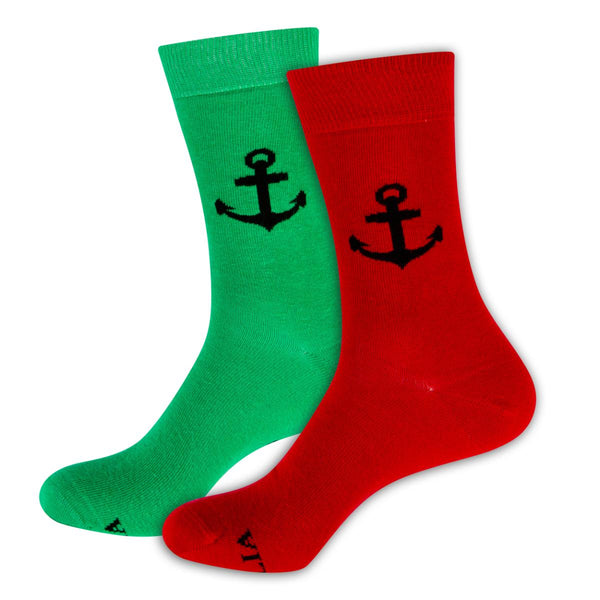 nauticalia Port & Starboard Anchor Socks red/green