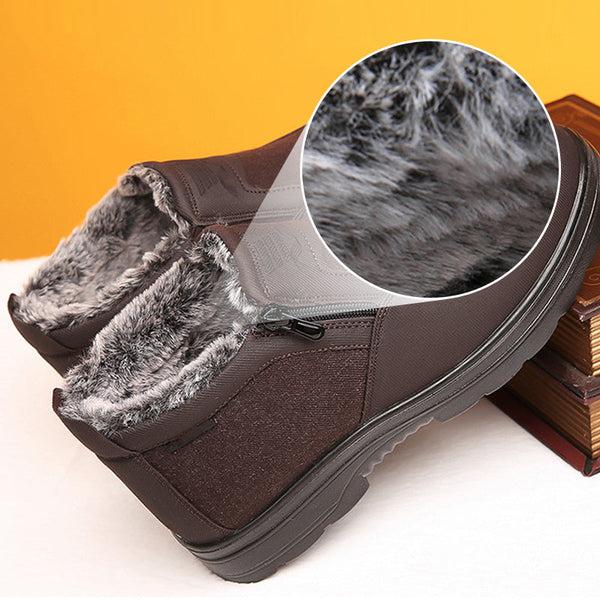 Navy London Bruce - Orthopaedic Winter Boots With Fleece