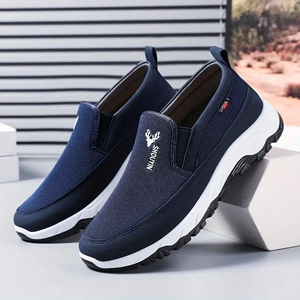 Navy London Chris - Soft And Comfortable Orthopaedic Shoes