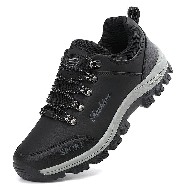 Navy London Dennis - Orthopaedic Trekking Shoes With Insole