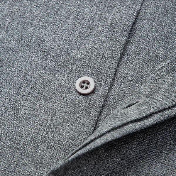 Navy London Alexander - Linen Short-Sleeved Shirt