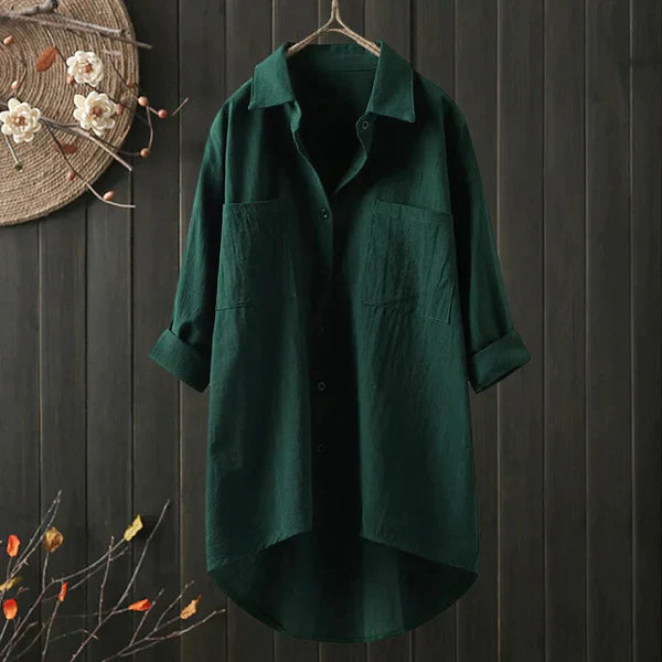 Navy London Angelina - Long-sleeved Blouse