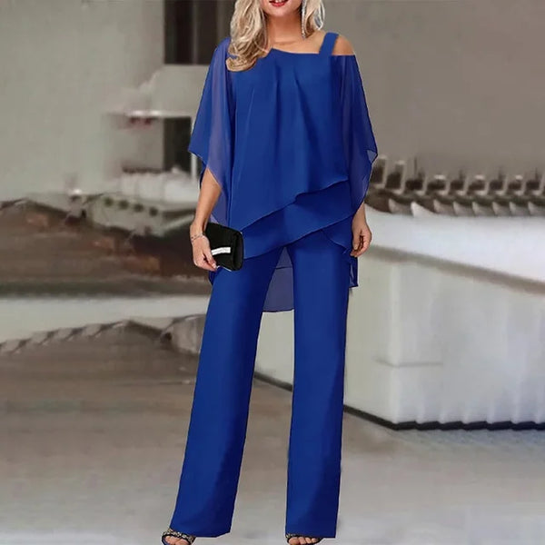 Navy London Angie - Woman's Off Shoulder Set