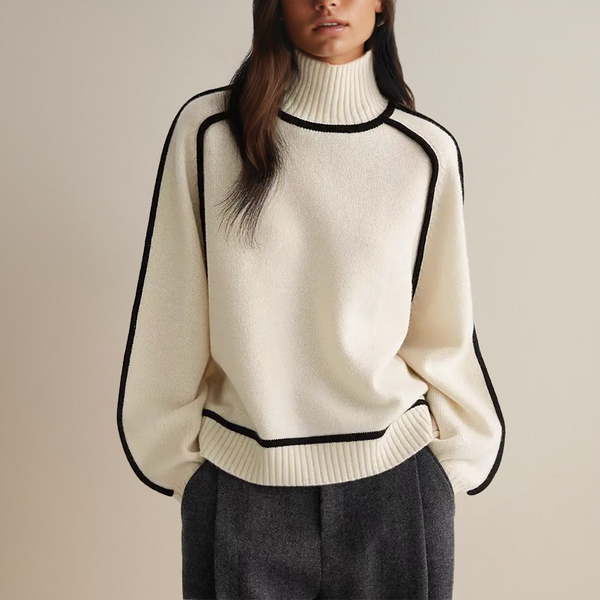 Navy London Arabelle - Cashmere Couture Turtleneck