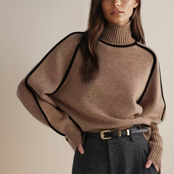 navy london Arabelle - Cashmere Couture Turtleneck