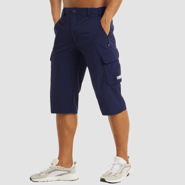 Navy London Bodil - Quick-Drying Cargo Shorts