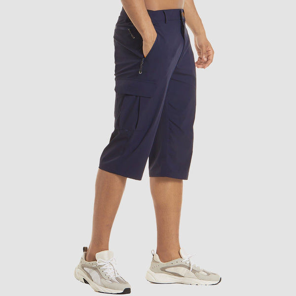 Navy London Bodil - Quick-Drying Cargo Shorts