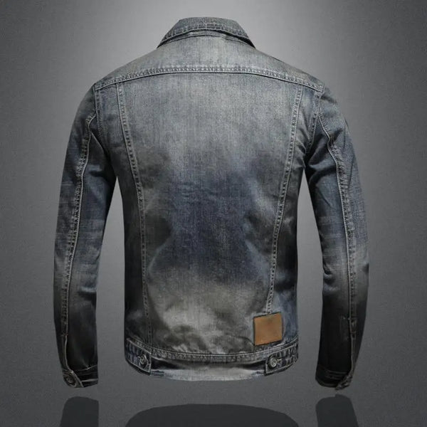Navy London Carl - Retro Denim Jacket