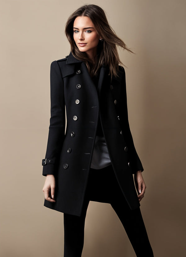navy london Delia - Elegant Autumn Coat