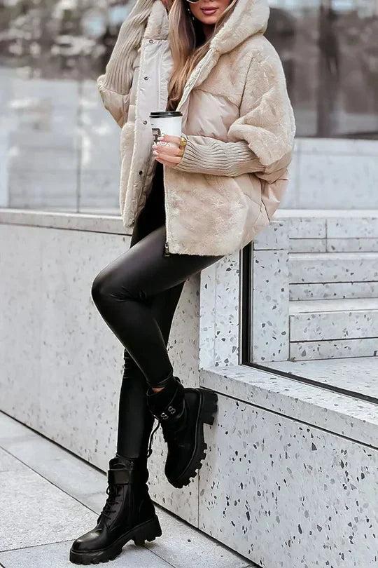 Navy London Elsa - Winter Coat With Fur And Hood