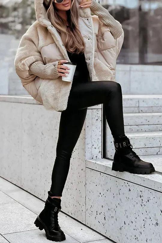 Navy London Elsa - Winter Coat With Fur And Hood