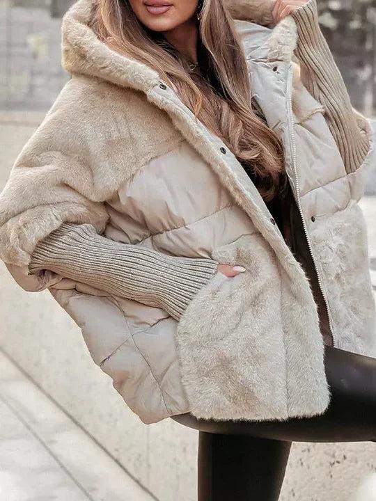Navy London Elsa - Winter Coat With Fur And Hood