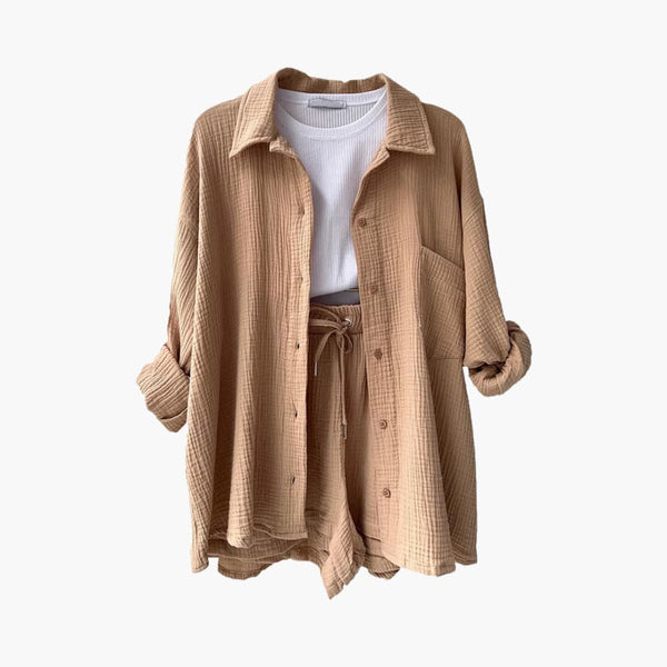 Navy London Emily | Relaxed Cotton Lounge Set